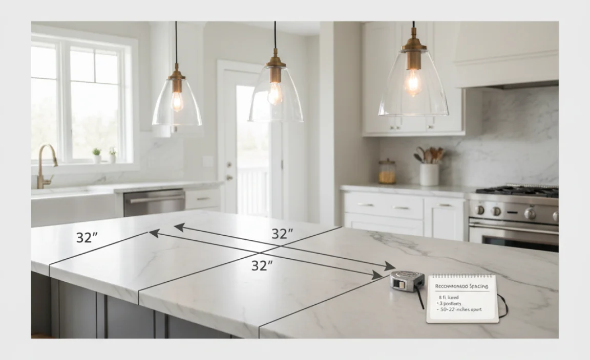 Recommended Spacing for Pendant Lights