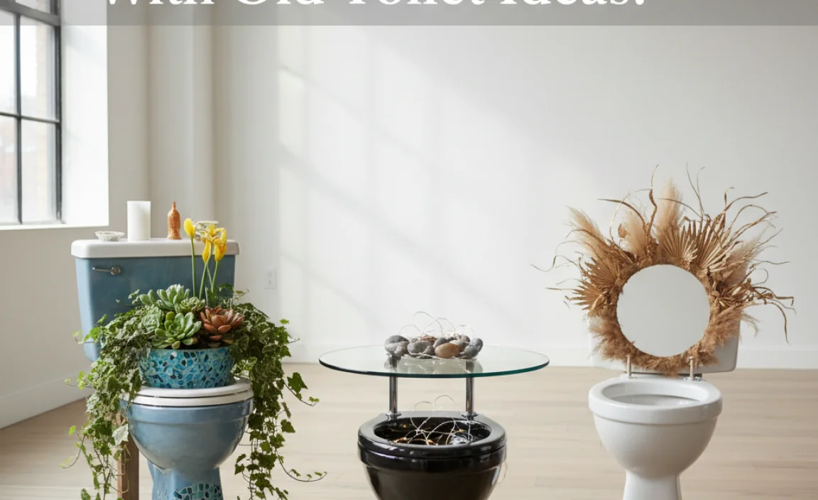 Repurposing Old Toilets for Home Decor