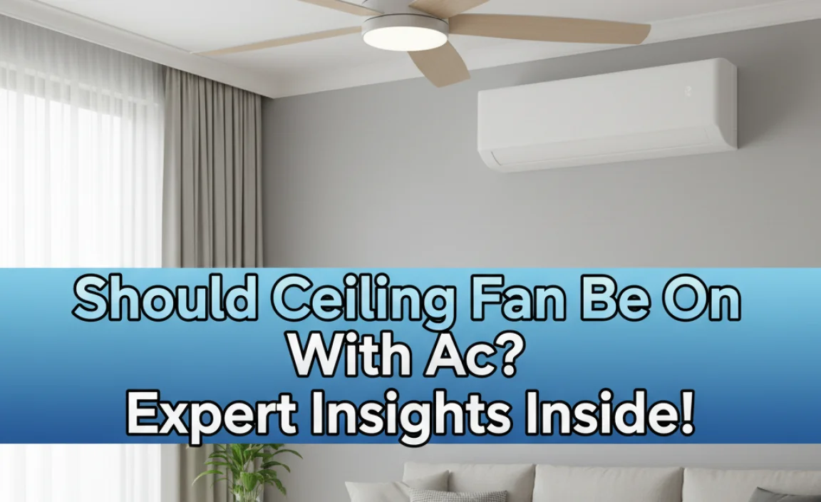 Should Ceiling Fan Be On With Ac? Expert Insights Inside!