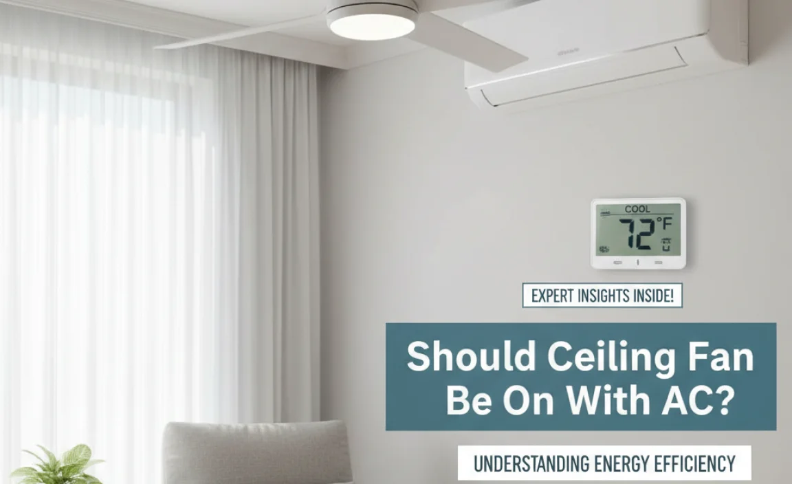 Should Ceiling Fan Be On With Ac: Understanding Energy Efficiency