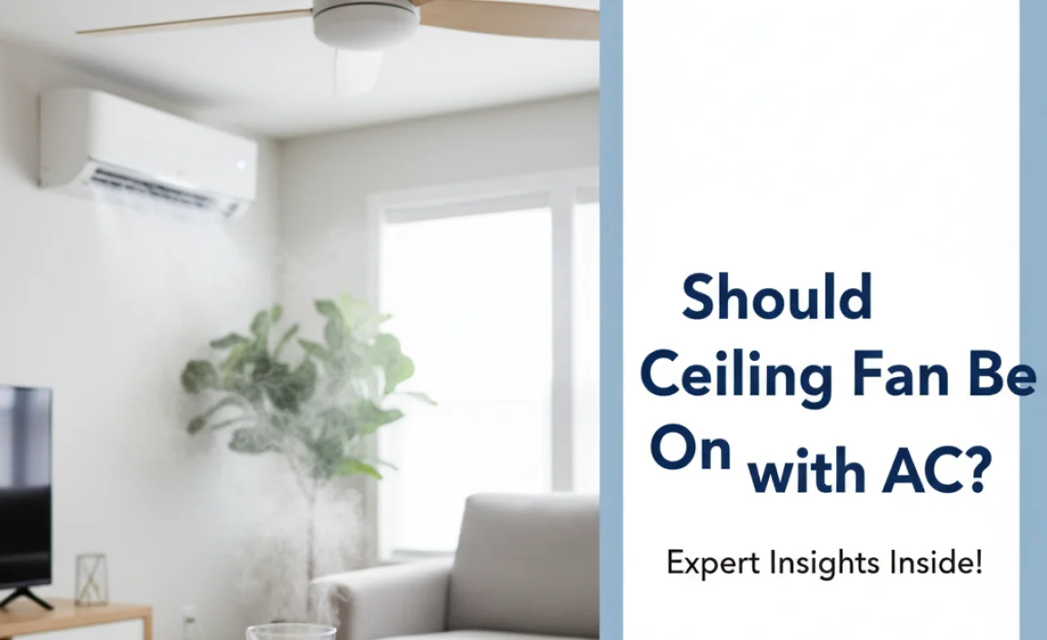 Should Ceiling Fan Be On with AC?