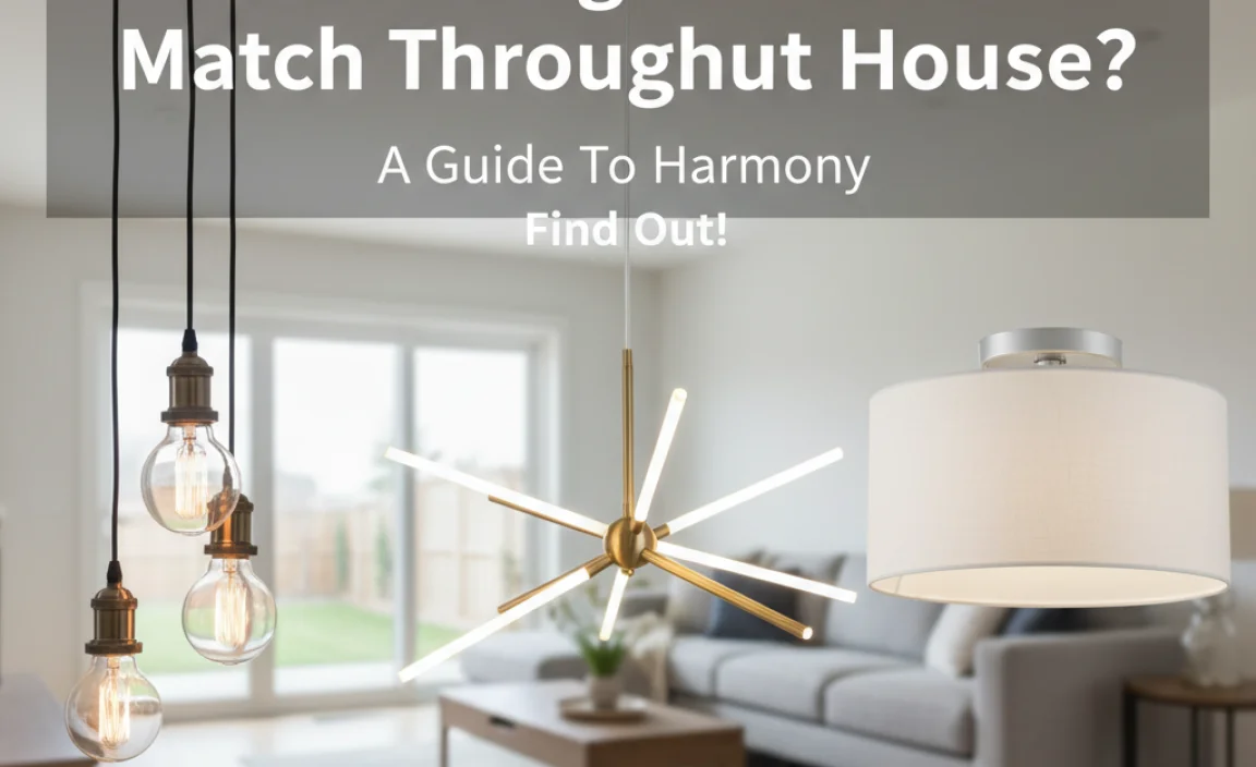 Should Light Fixtures Match Throughout House: A Guide To Harmony