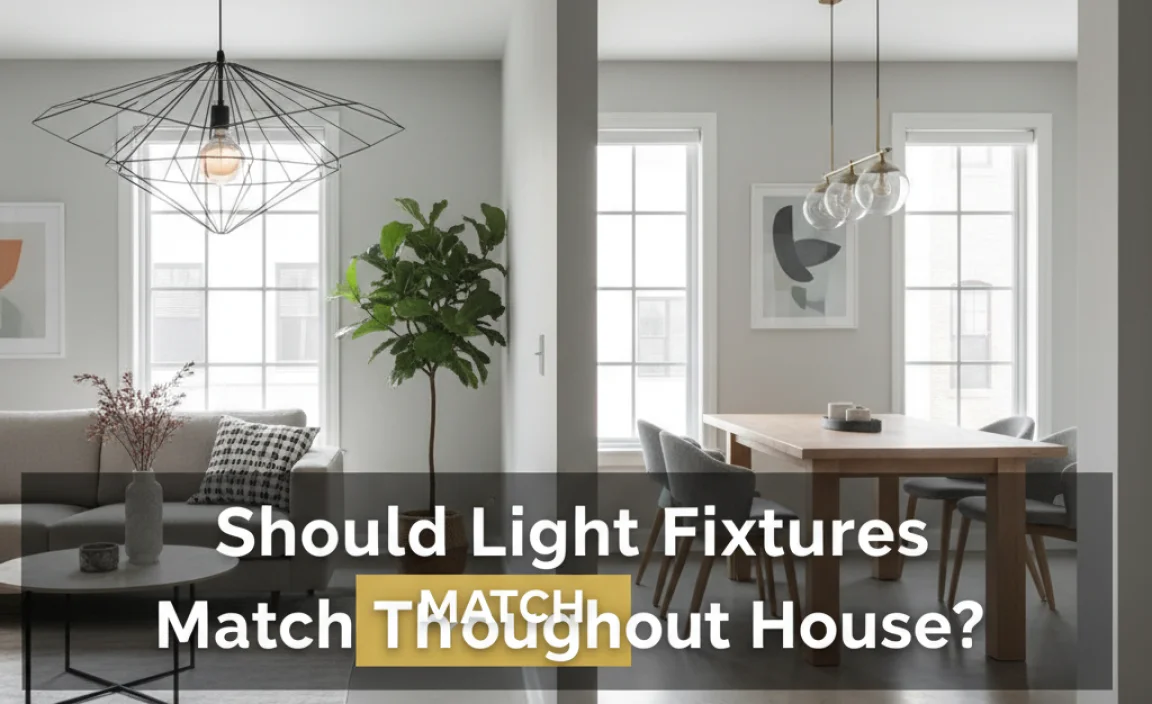 Should Light Fixtures Match Throughout House? Find Out!