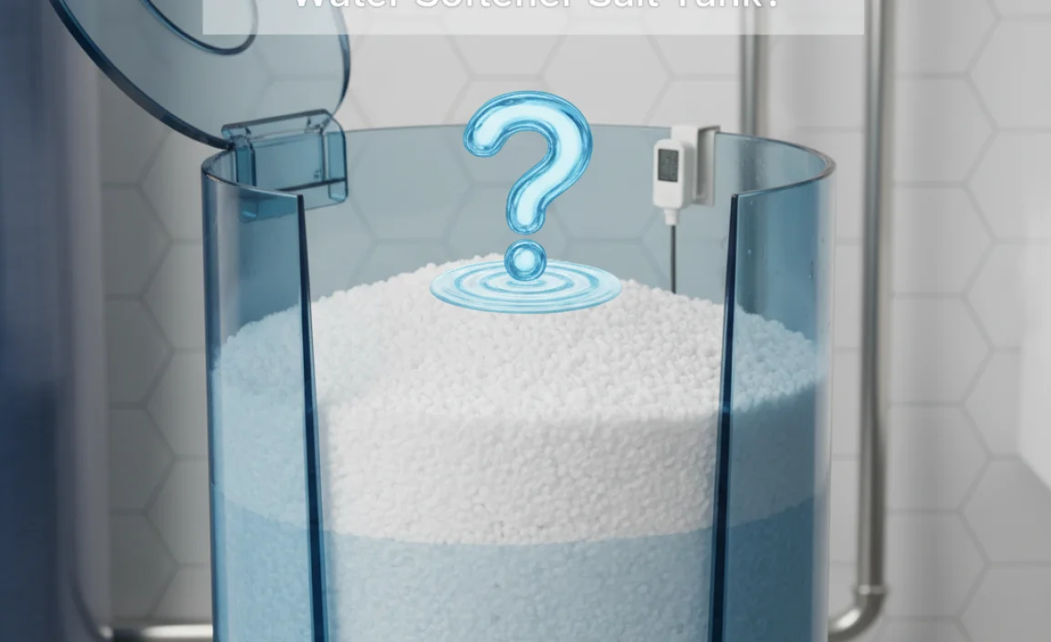 Should There Be Water In My Water Softener Salt Tank?
