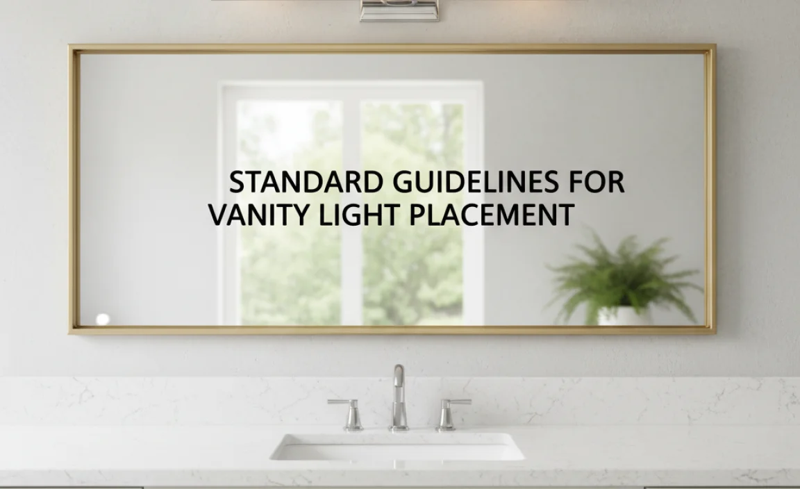 Standard Guidelines for Vanity Light Placement