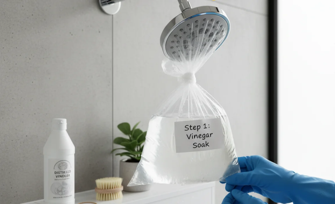 Step-by-Step Guide to Cleaning a Showerhead with Vinegar