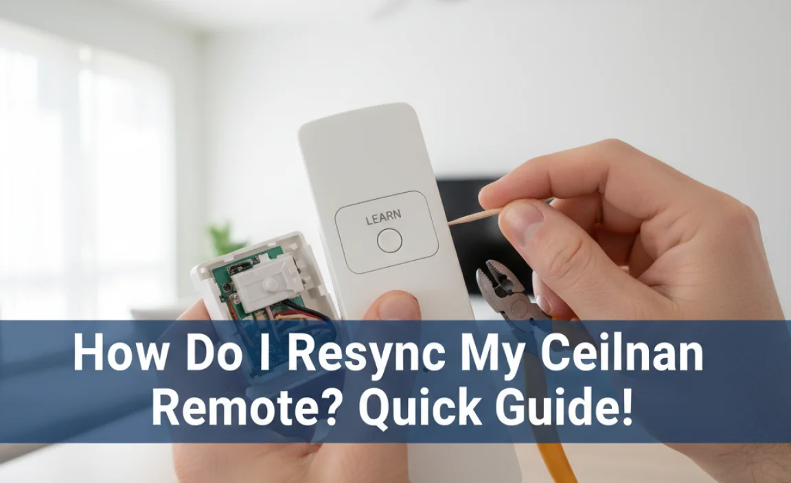Step-by-Step Guide to Resyncing Your Ceiling Fan Remote