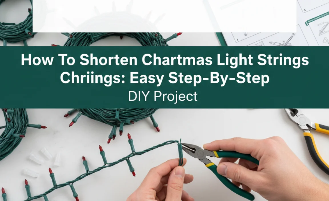 Step-by-Step Guide to Shortening Christmas Light Strings