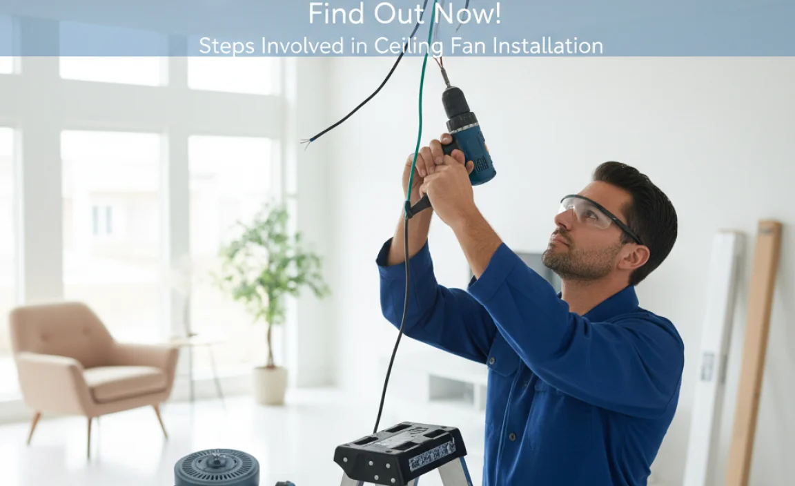 Steps Involved in Ceiling Fan Installation