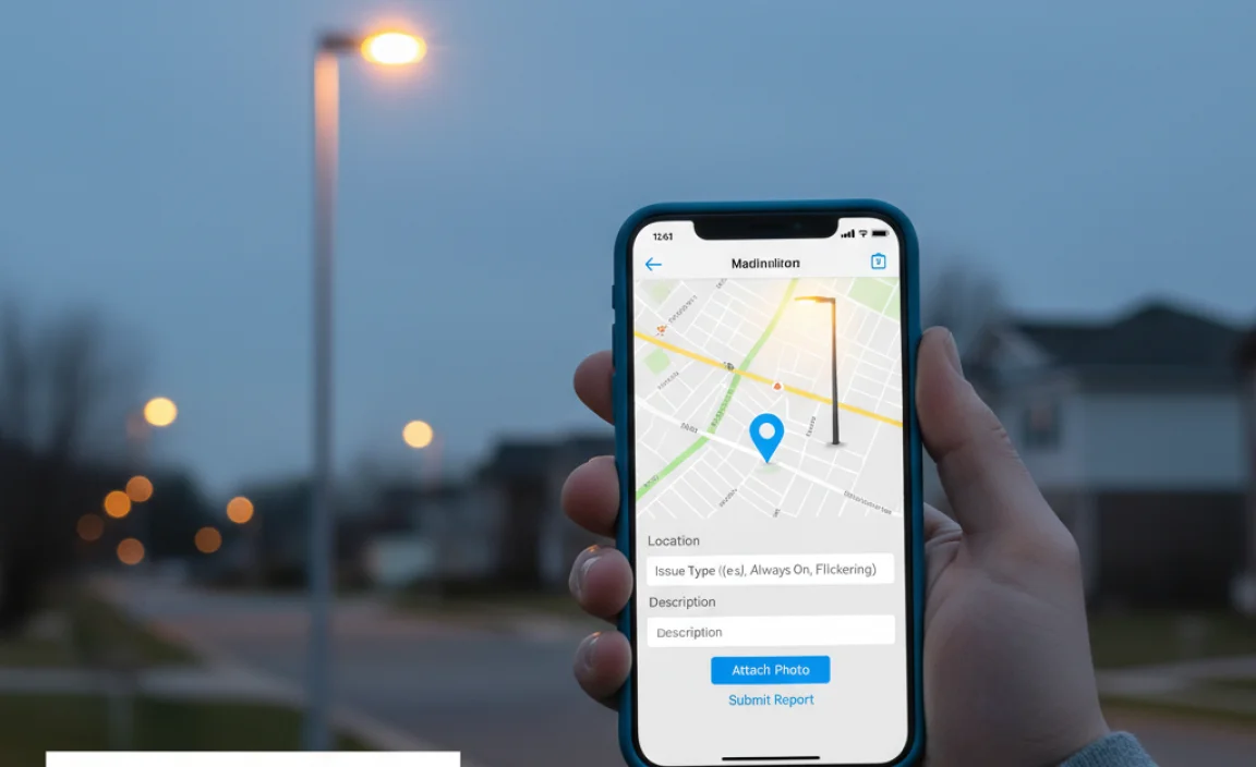 Steps to Report Malfunctioning Street Lights