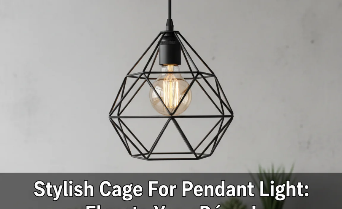 Stylish Cage For Pendant Light: Elevate Your Décor!