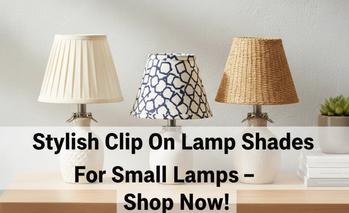 Stylish Clip On Lamp Shades For Small Lamps – Shop Now!