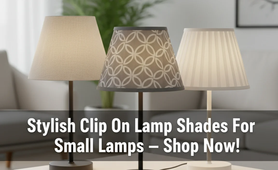 Stylish Clip On Lamp Shades For Small Lamps – Shop Now!