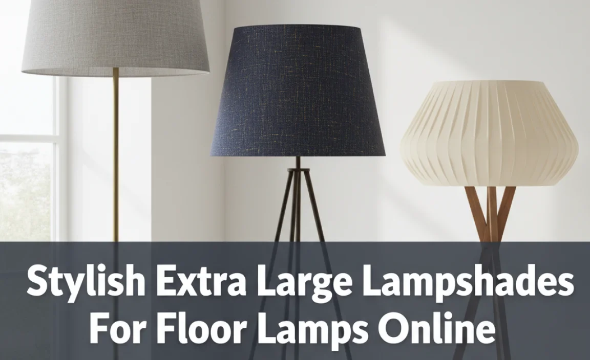 Stylish Extra Large Lampshades For Floor Lamps Online