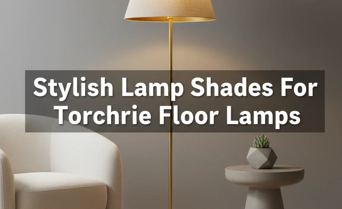 Stylish Lamp Shades For Torchiere Floor Lamps
