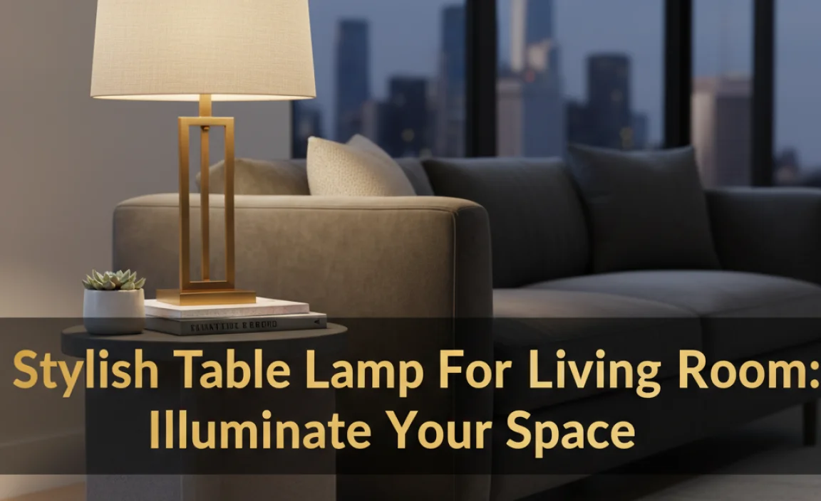 Stylish Table Lamp For Living Room: Illuminate Your Space