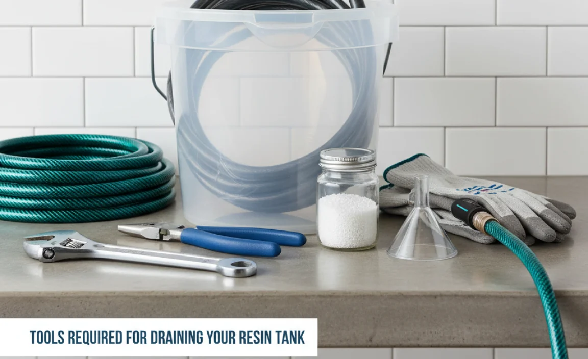 Tools Required for Draining Your Resin Tank