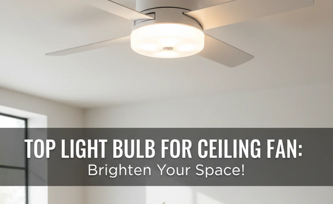 Top Light Bulb For Ceiling Fan: Brighten Your Space!