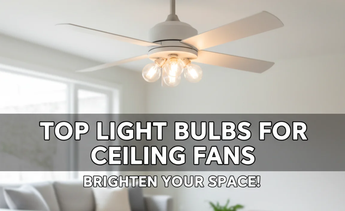 Top Light Bulbs For Ceiling Fans: Brighten Your Space!