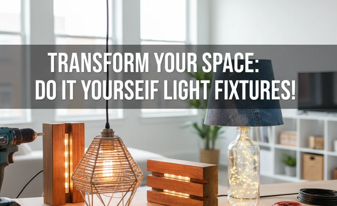 Transform Your Space: Do It Yourself Light Fixtures!