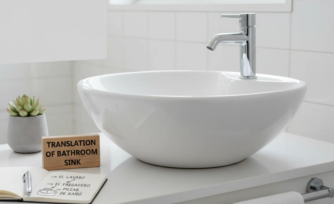 Translation of Bathroom Sink