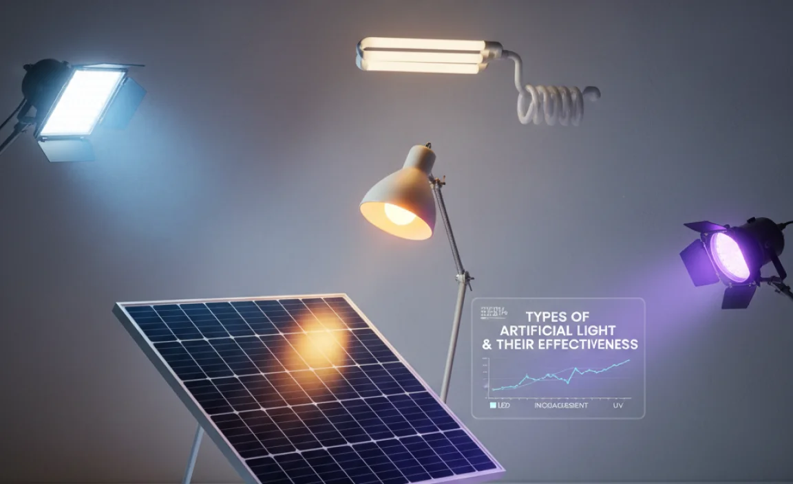 Types of Artificial Light and Their Effectiveness