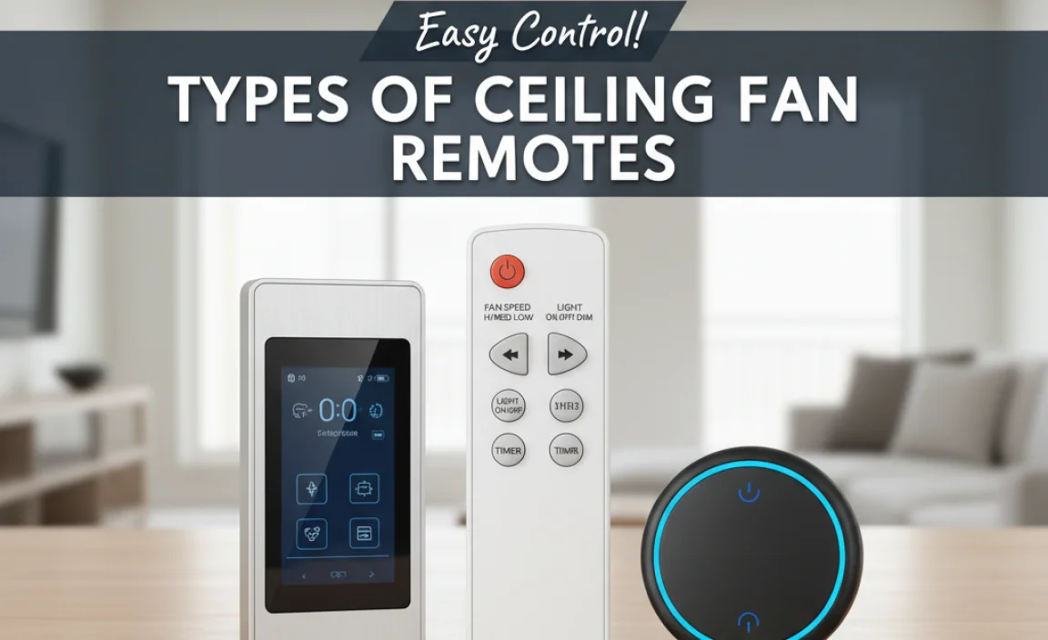 Types of Ceiling Fan Remotes
