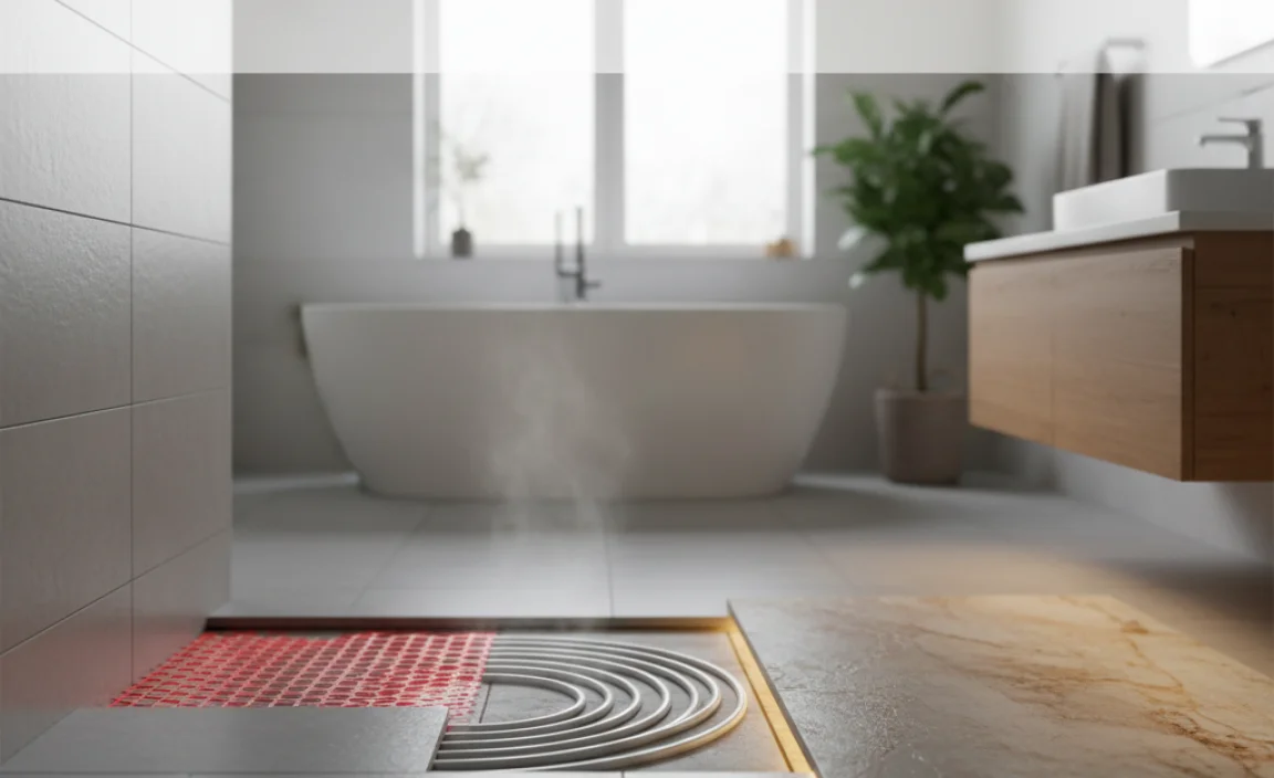 Types of Heated Bathroom Floors