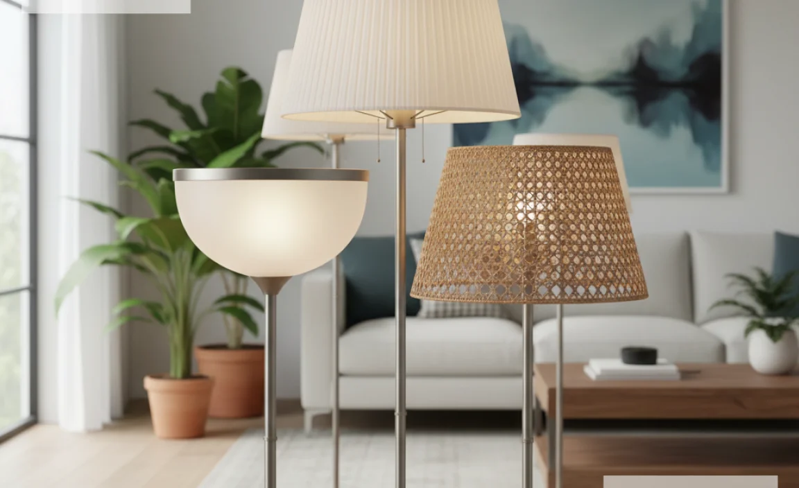 Types of Lamp Shades for Torchiere Floor Lamps