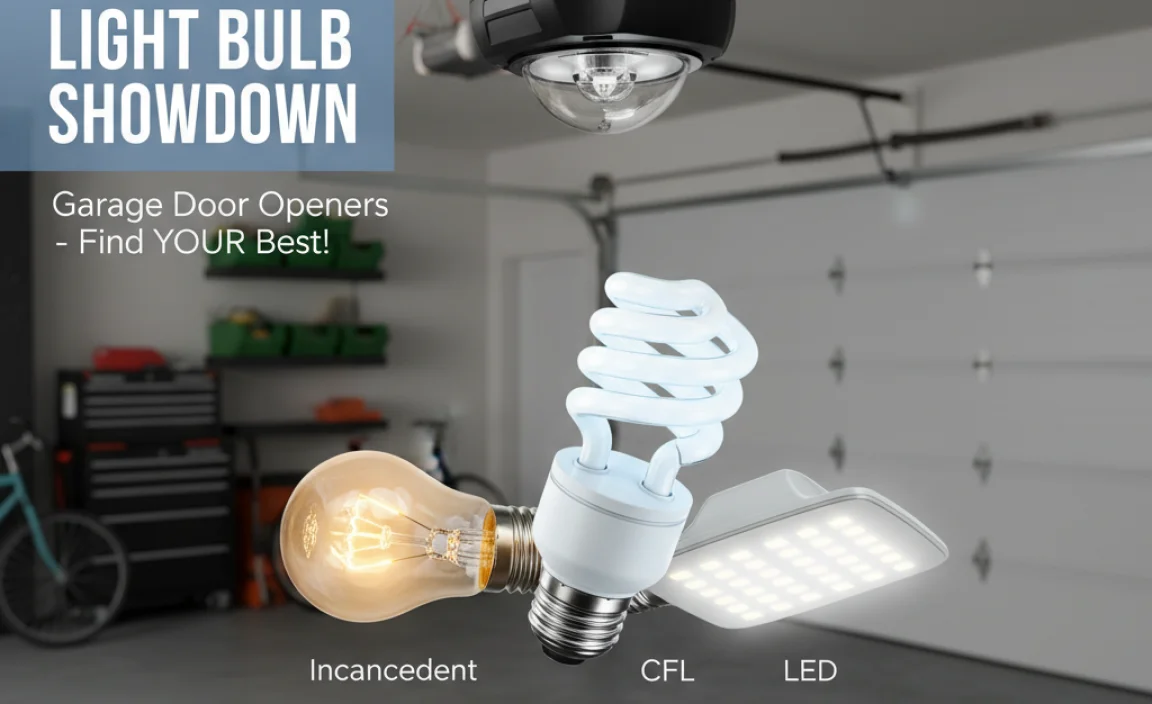 Types of Light Bulbs for Garage Door Openers