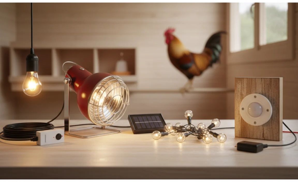 Types of Lighting Options for Chicken Coops