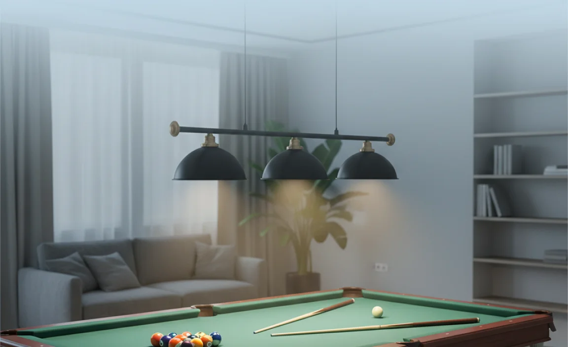Types of Lighting Suitable for Pool Tables