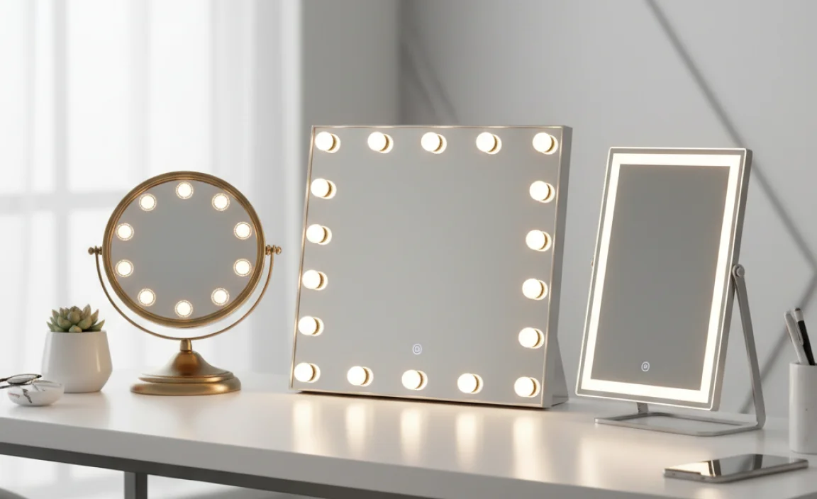 Types of Mirrors with Lights Available