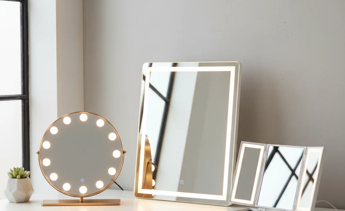Types of Mirrors with Lights Available