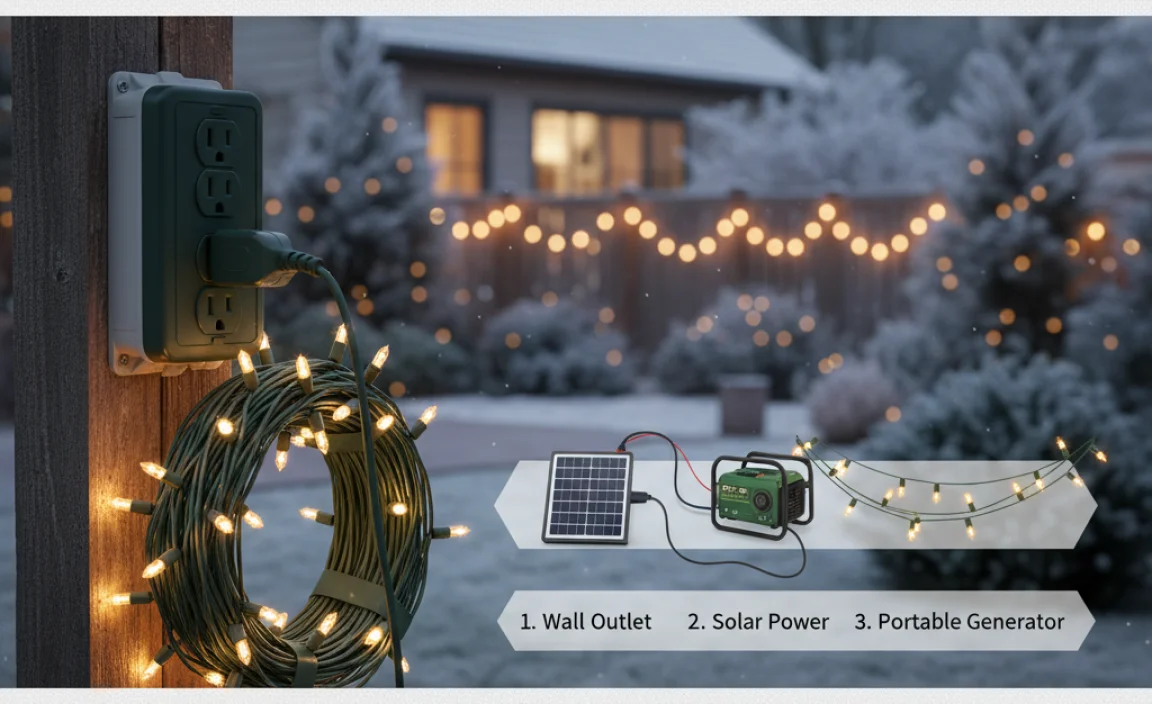 Types of Power Sources for Outdoor Christmas Lights