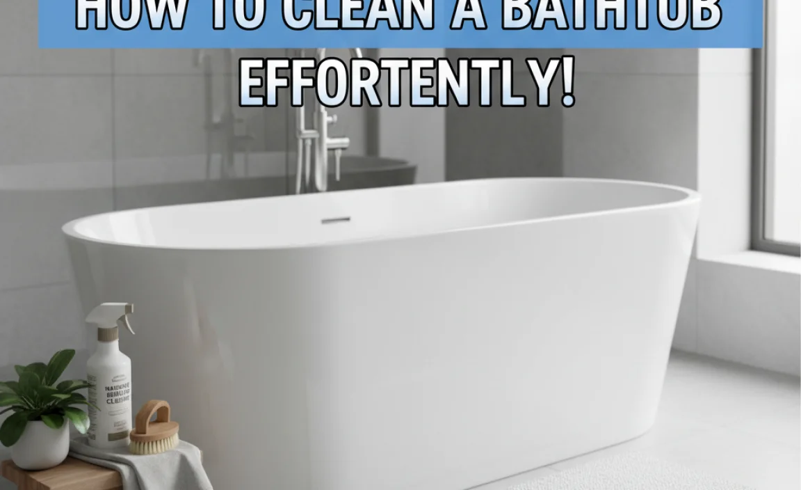 Ultimate Guide: How To Clean A Bathtub Effortlessly!