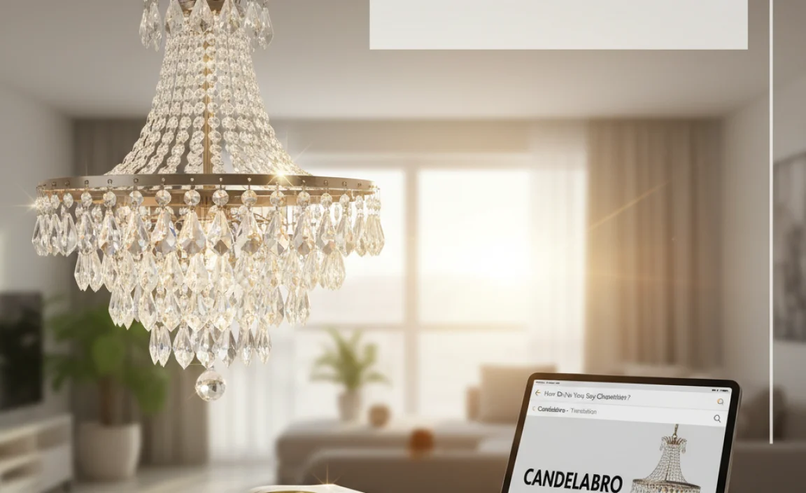 Understanding the Word &#8220;Chandelier&#8221;