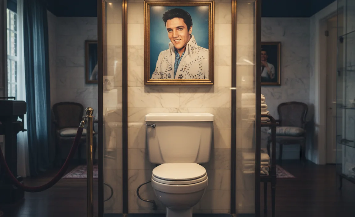Visiting Graceland and the Bathroom Memorial