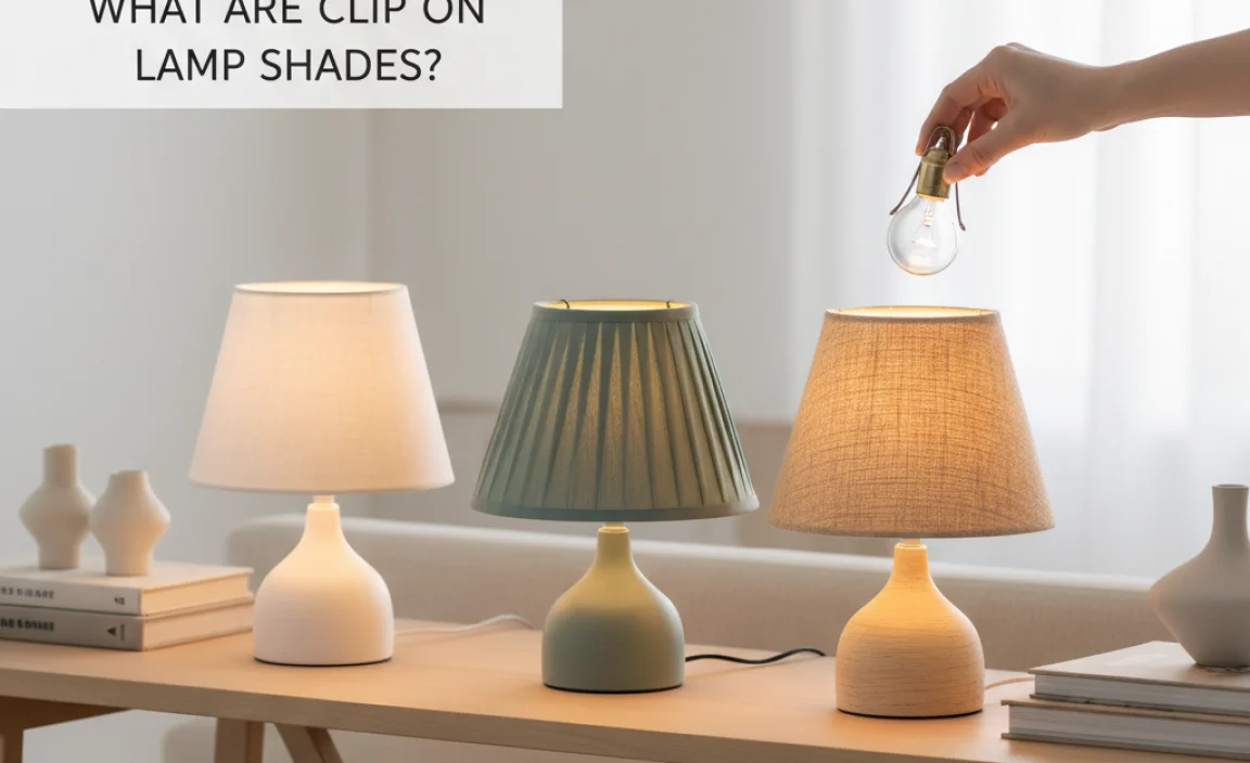 What Are Clip On Lamp Shades?