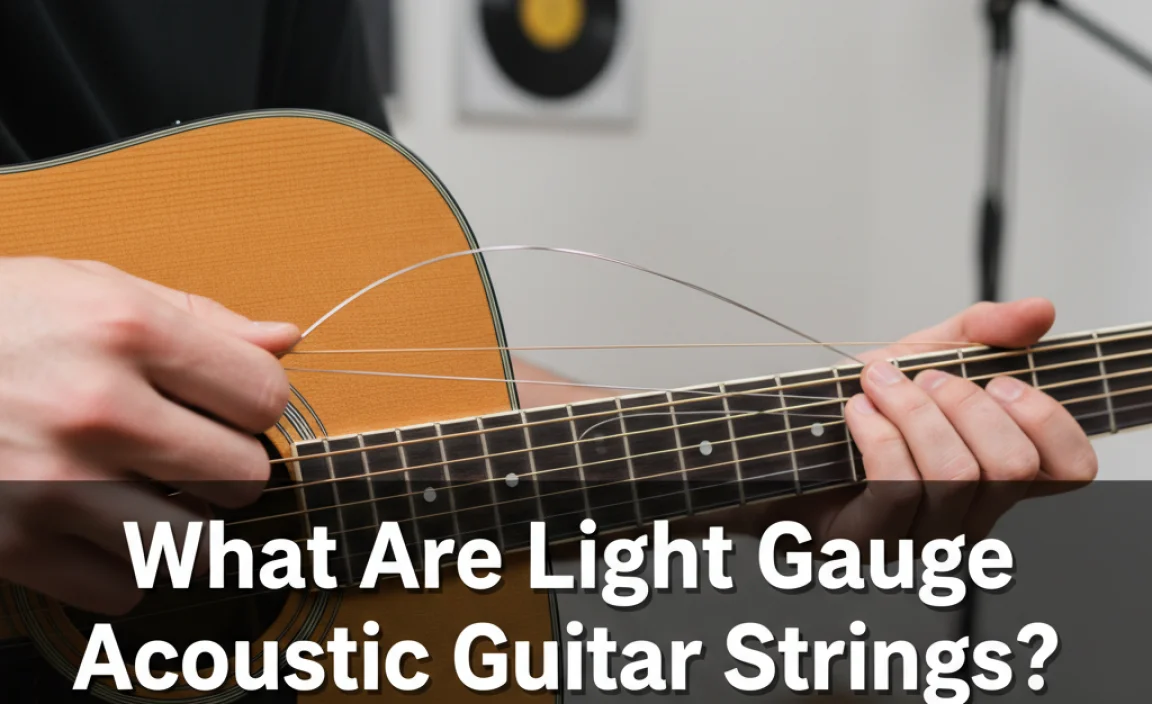 What Are Light Gauge Acoustic Guitar Strings? Discover Now!