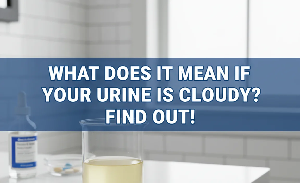 What Does It Mean If Your Urine Is Cloudy? Find Out!
