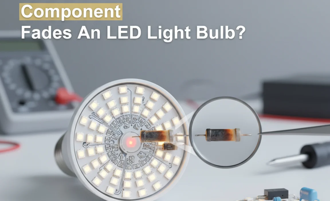 What Electronics Component Would Fade An Led Light Bulb?