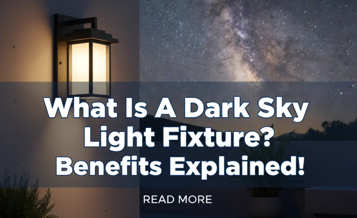 What Is A Dark Sky Light Fixture? Benefits Explained!