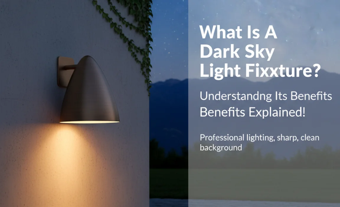 What Is A Dark Sky Light Fixture? Understanding Its Benefits