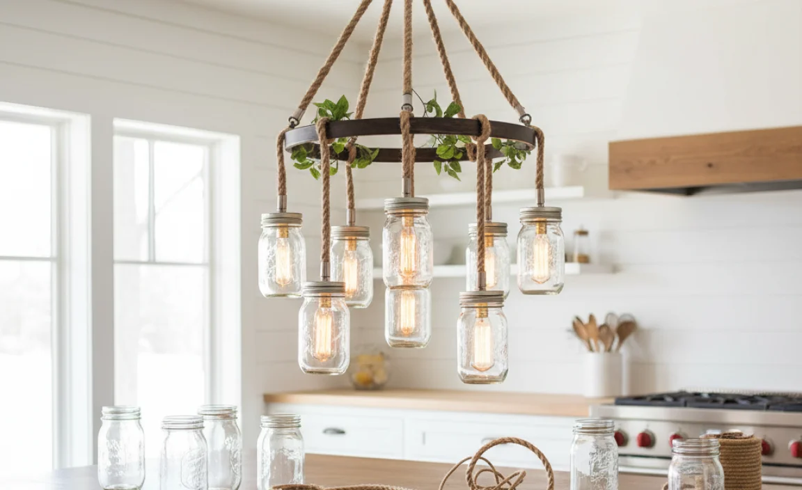 What is a Mason Jar Chandelier?