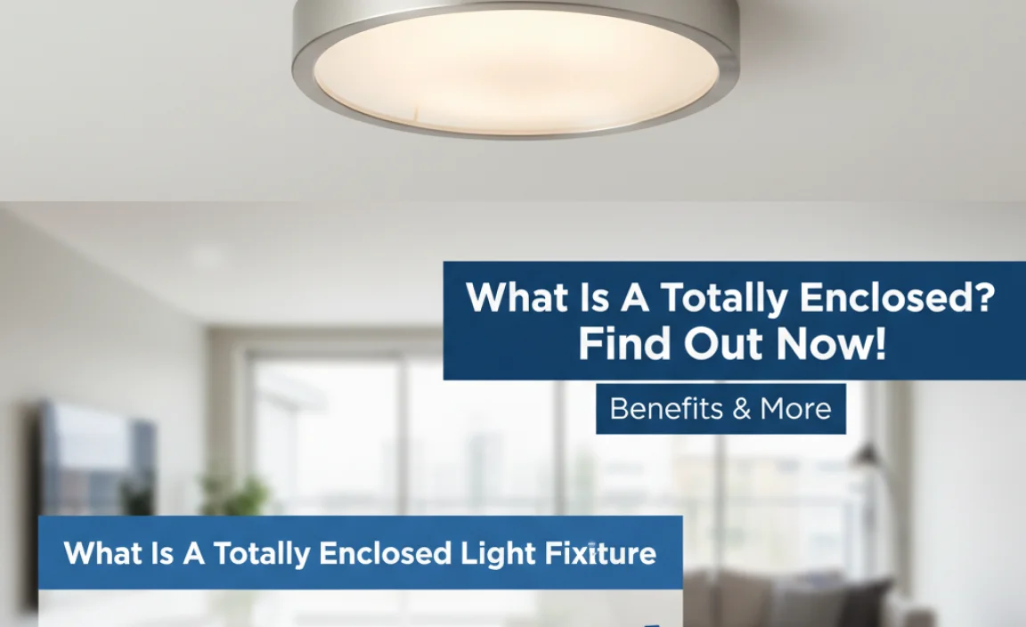 What Is A Totally Enclosed Light Fixture And Its Benefits
