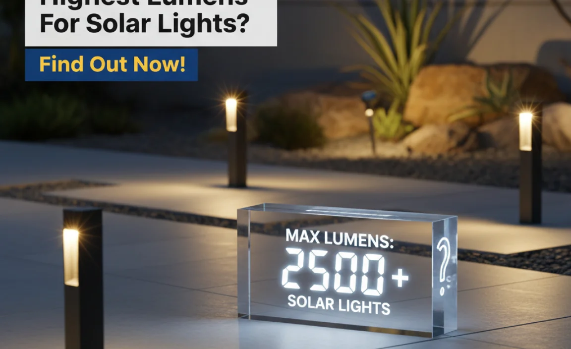 What is the Highest Lumens for Solar Lights
