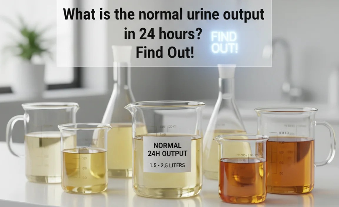 What is the normal urine output in 24 hours?