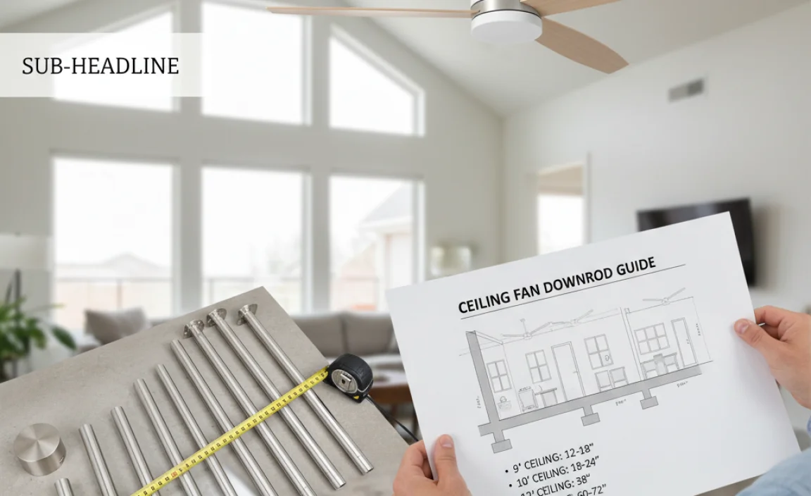 What Length Downrod For Ceiling Fan: Choosing The Right Size