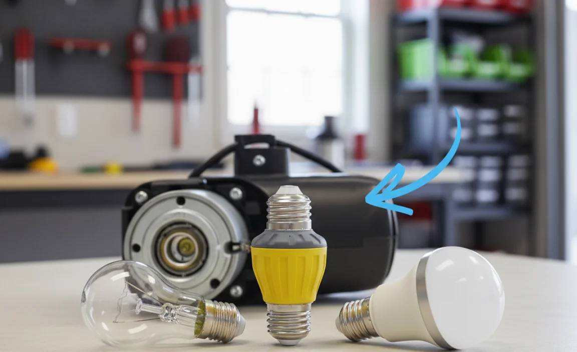 What Light Bulb For Garage Door Opener: Best Options Explained